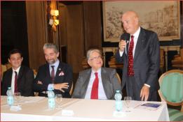 VIII Convegno di Diritto Nobiliare, da sx Baffa Trasci, Petrini Mansi, Palma, Dr. Aldo Casali
