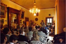 Emilio Petrini Mansi della Fontanazza a Villa Cardellini - Pescia - Presenta il saggio Le famiglie Nobili di Pescia