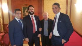 Da sx. Luca Sbranti, Andrea Borella, S.E. Card. Francesco Coccopalmerio, Emilio Petrini Mansi della Fontanazza