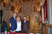 Da sx. Emilio Petrini Mansi della Fontanazza, Comm. Annamaria Croce, Antonio Bellizzi di San Lorenzo