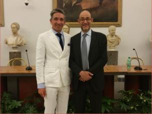 Emilio Petrini Mansi della Fontanazza con Giovanni Nicastro Guidiccioni